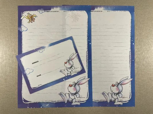 Conjunto de papel de carta antigo - 899