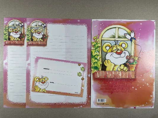Conjunto de papel de carta antigo - 904