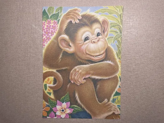 Papel de carta antigo - Bichinhos - 3614