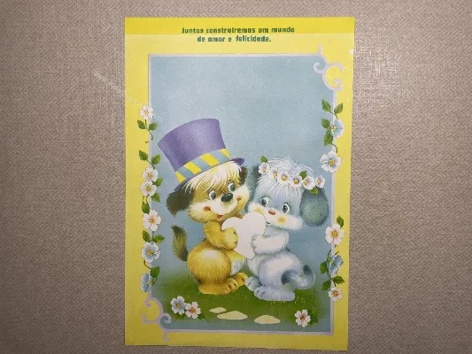 Papel de carta antigo - Bichinhos - 3624