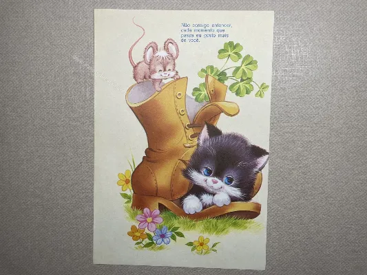 Papel de carta antigo - Bichinhos - 3625