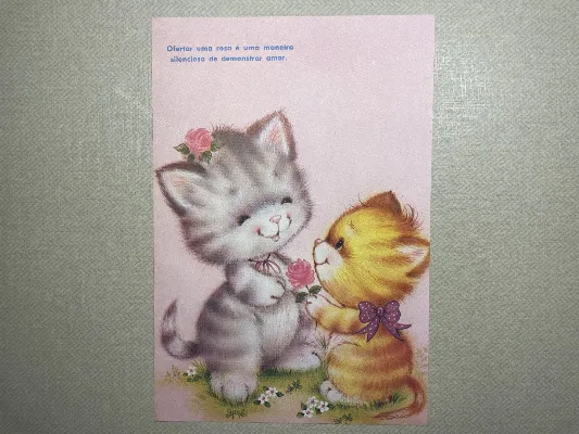 Papel de carta antigo - Bichinhos - 3626