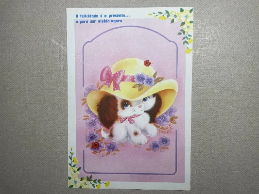 Papel de carta antigo - Bichinhos - 3627