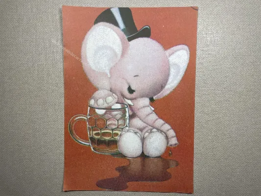 Papel de carta antigo - Bichinhos - 3632