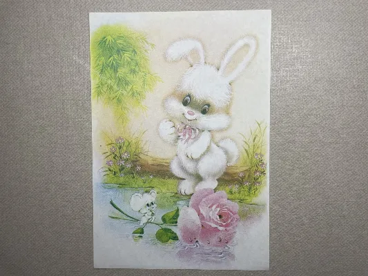 Papel de carta antigo - Bichinhos - 3636