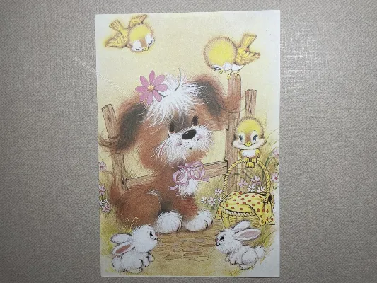 Papel de carta antigo - Bichinhos - 3639