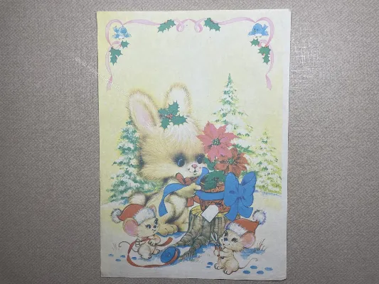 Papel de carta antigo - Bichinhos - 3640