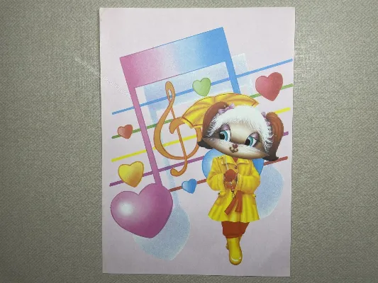 Papel de carta antigo - Bichinhos - 3646