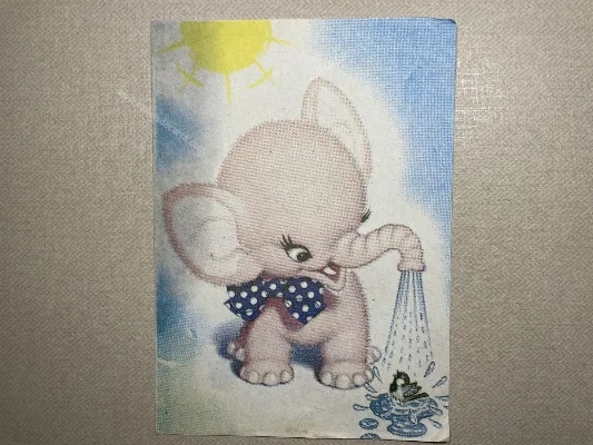 Papel de carta antigo - Bichinhos - 3651
