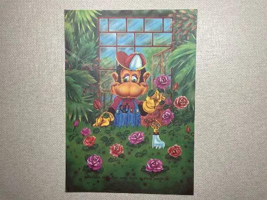 Papel de carta antigo - Bichinhos - 3653