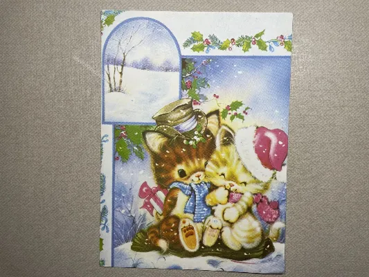 Papel de carta antigo - Bichinhos - 3654