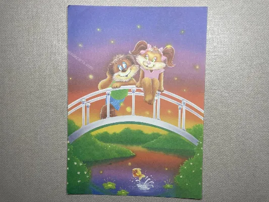 Papel de carta antigo - Bichinhos - 3657