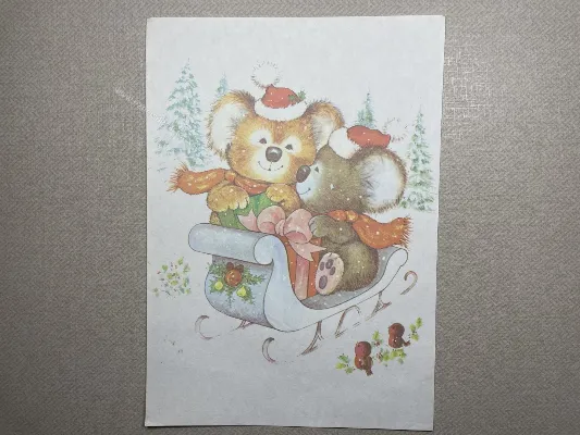 Papel de carta antigo - Bichinhos - 3661