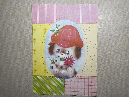 Papel de carta antigo - Bichinhos - 3663