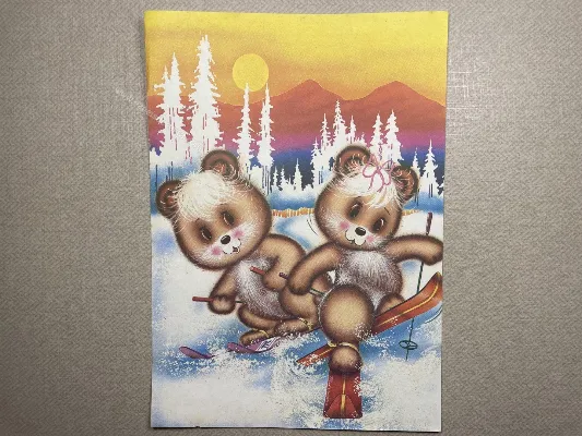 Papel de carta antigo - Bichinhos - 3664