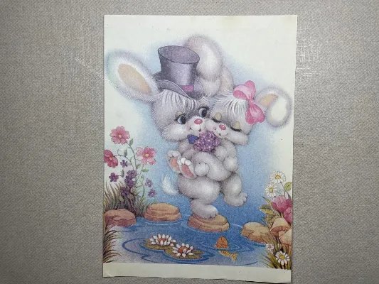 Papel de carta antigo - Bichinhos - 3668