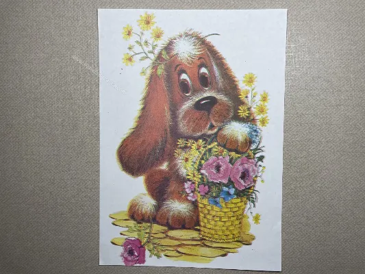 Papel de carta antigo - Bichinhos - 3675