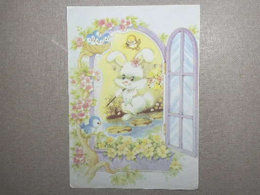 Papel de carta antigo - Bichinhos - 3677