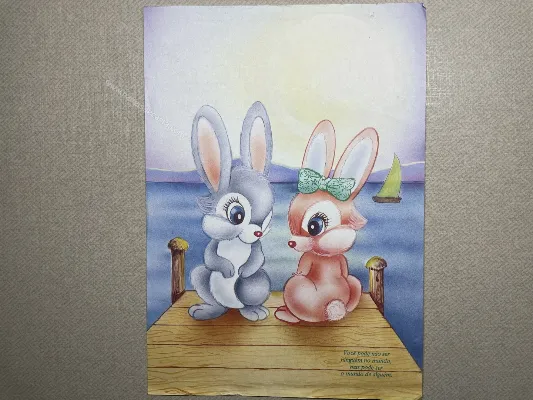 Papel de carta antigo - Bichinhos - 3683