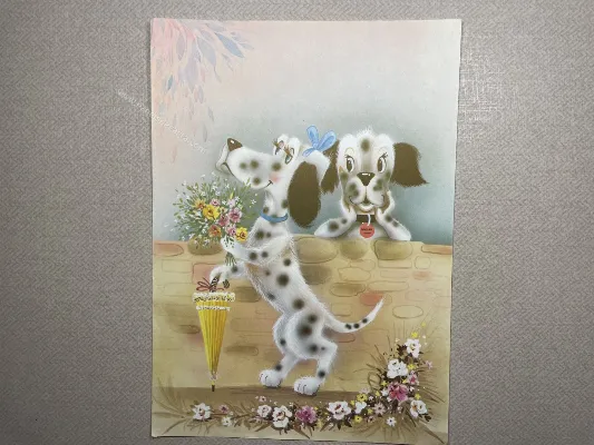 Papel de carta antigo - Bichinhos - 3685