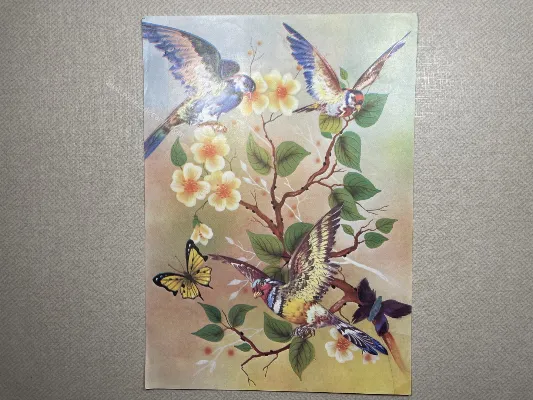 Papel de carta antigo - Bichinhos - 3691