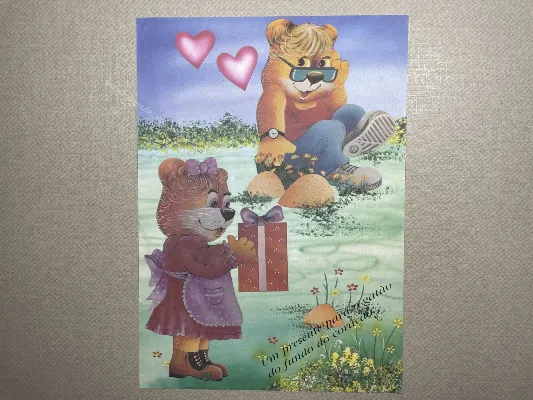 Papel de carta antigo - Bichinhos - 3695