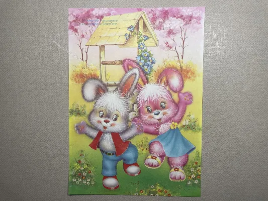 Papel de carta antigo - Bichinhos - 3697