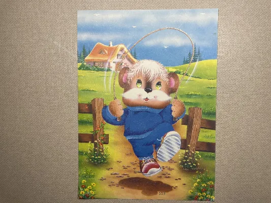 Papel de carta antigo - Bichinhos - 3700