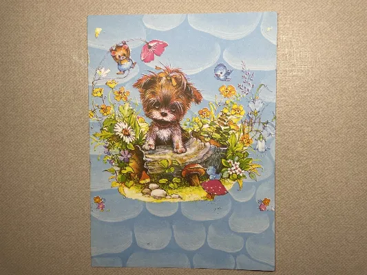 Papel de carta antigo - Bichinhos - 3706