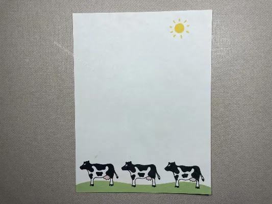 Papel de carta antigo - Bichinhos - 3708