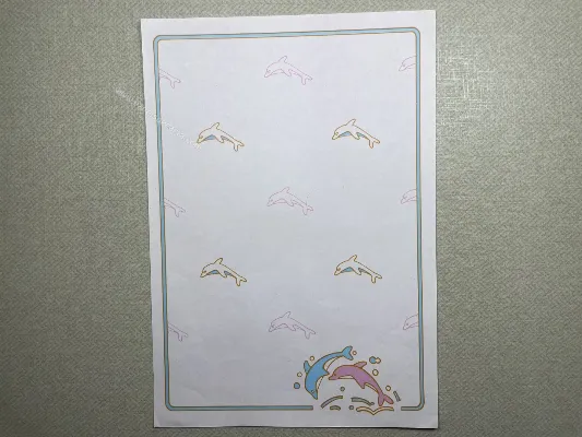 Papel de carta antigo - Bichinhos - 3711