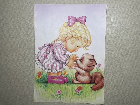 Papel de carta Menininhas - 2273