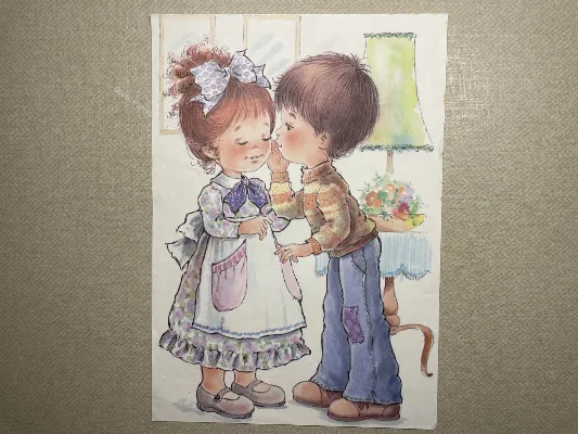 Papel de carta Menininhas - 2284