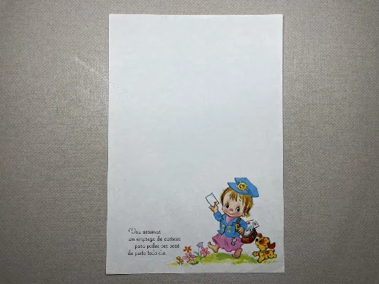 Papel de carta Menininhas - 2291