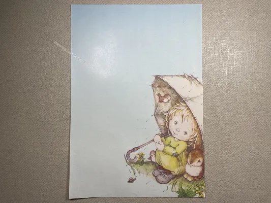 Papel de carta Menininhas - 2298