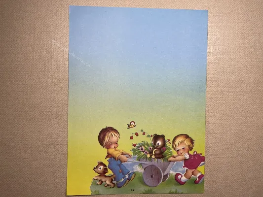 Papel de carta Menininhas - 2304