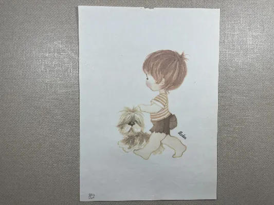 Papel de carta médio Palácios Line - Robin *COM AVARIA*