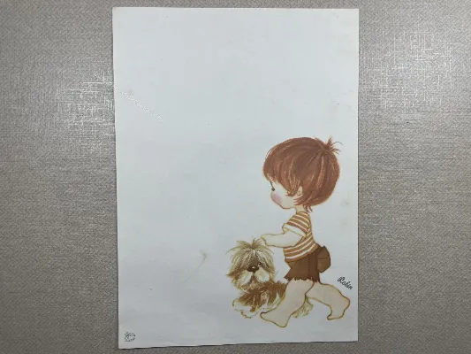 Papel de carta médio Palácios Line - Robin *COM AVARIA*
