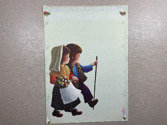 Papel de carta médio Cristina - Boas Festas - 804