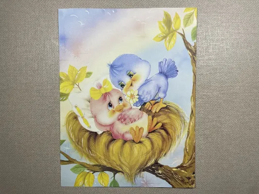 Papel de carta antigo - Bichinhos - 3716