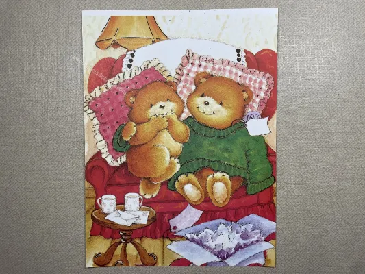 Papel de carta antigo - Bichinhos - 3721