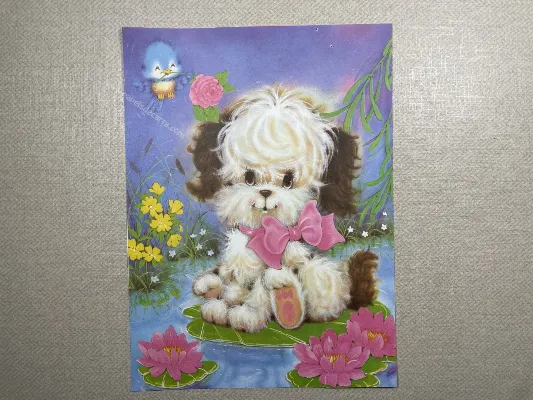 Papel de carta antigo - Bichinhos - 3727