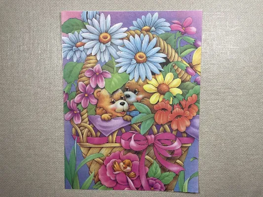 Papel de carta antigo - Bichinhos - 3728