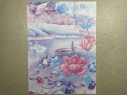 Papel de carta antigo - Bichinhos - 3734