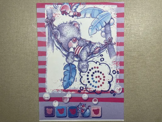 Papel de carta antigo - Bichinhos - 3735