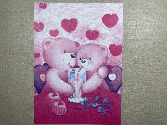 Papel de carta antigo - Bichinhos - 3738