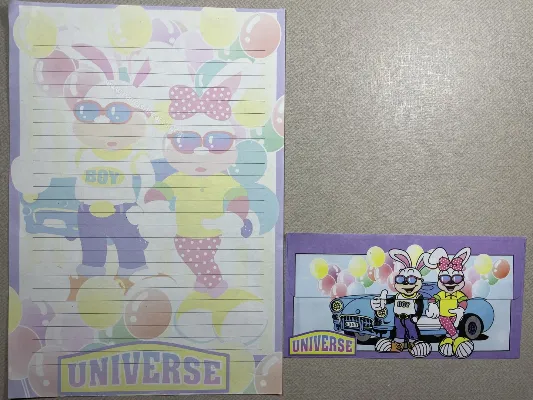 Conjunto de papel de carta antigo - 919