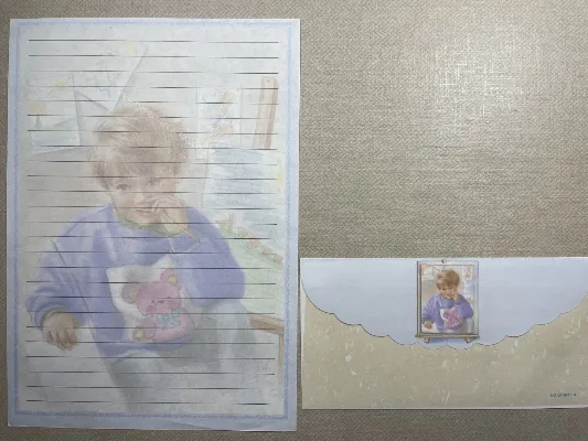 Conjunto de papel de carta antigo - 925