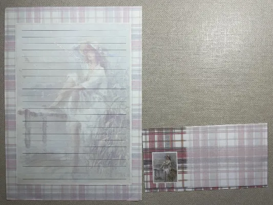 Conjunto de papel de carta antigo - 926