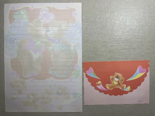 Conjunto de papel de carta antigo - 928